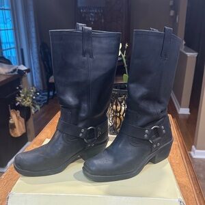 Mossimo Katherine Black Leather Women's Boots SZ 9